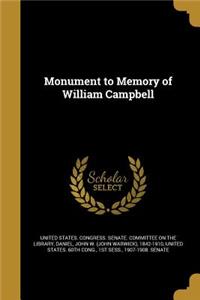 Monument to Memory of William Campbell