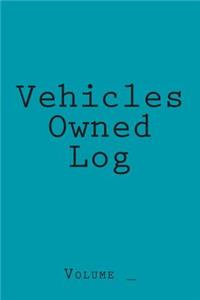 Vehicles Owned Log
