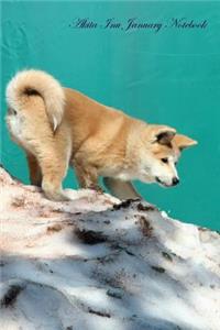Akita Inu January Notebook Akita Inu Record, Log, Diary, Special Memories, to Do List, Academic Notepad, Scrapbook & More