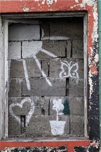 Graffiti on a Bricked Up Window and Wall Street Art Journal