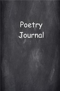 Poetry Journal Chalkboard Design
