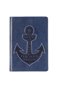 Hope as an Anchor Classic Lux-Leather Zip Journal