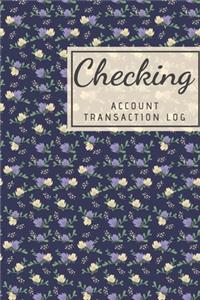 Checking Account Transaction Log