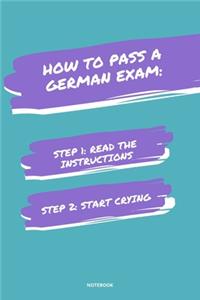 Notebook How to Pass a German Exam