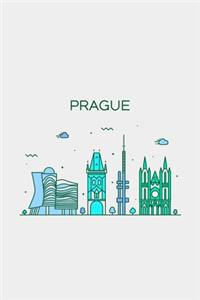 Prague Minimalist Travel Notebook [Lined] [6x9] [110 pages]