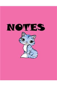 Notebook Nice Cat - Large (8.5 x 11 inches) - 120 Pages, College Ruled
