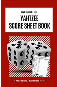 Yahtzee Score Sheet Book