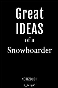 Notizbuch für Snowboarder