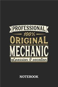 Professional Original Mechanic Notebook of Passion and Vocation