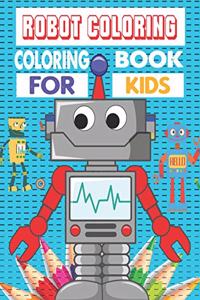 Robot coloring coloring book for kids
