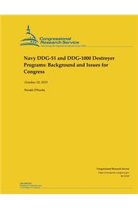 Navy DDG-51 and DDG-1000 Destroyer Programs