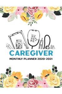 Caregiver Monthly Planner 2020-2021