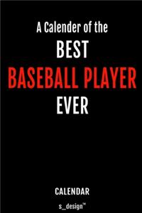 Calendar for Baseball Players / Baseball Player