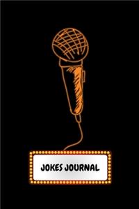 Jokes Journal: Comedian Notebook, Journal,6x9,150 Pages, Stand Up Comedy Gifts, Stand Up Comic