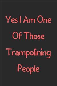 Yes I Am One Of Those Trampolining People