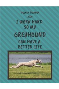 Greyhound Weekly Planner 2020