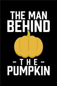 The Man Behind The Pumpkin: College Ruled Lined Writing Notebook Journal, 6x9, 120 Pages