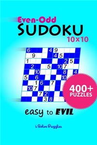 Even-Odd SuDoKu 10x10 Easy to Evil