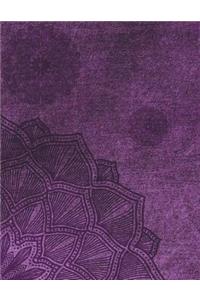 Purple Notebook Large Size 8.5 x 11 Ruled 150 Pages