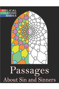 Passages about Sin & Sinners: A Christian Bible Study Coloring Book