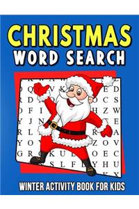 Christmas Word Search Winter Activity Book for Kids