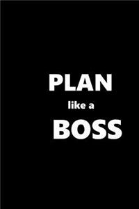 2019 Weekly Planner Funny Saying Plan Like A Boss 134 Pages
