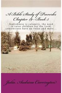 A Bible Study of Proverbs Chapter 19--Book 5