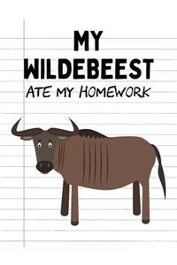My Wildebeest Ate My Homework