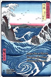 Angry Sea at Naruto - Utagawa Hiroshige - Notebook/Journal