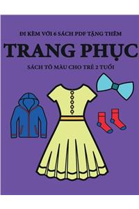 Sách tô màu cho trẻ 2 tuổi (Trang phục)