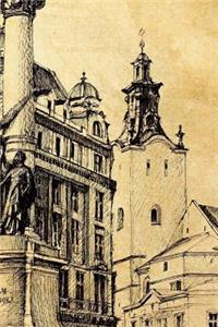 Notebook Architecture Lions Monument Vintage Sketch