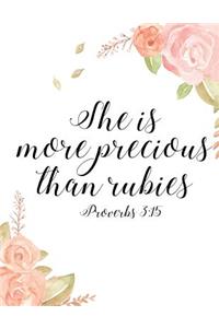 She is more precious than rubies Proverbs 3