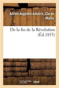 de la Fin de la Révolution