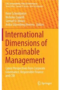 International Dimensions of Sustainable Management