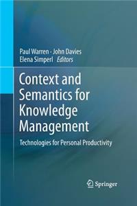 Context and Semantics for Knowledge Management