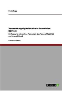 Vermarktung digitaler Inhalte im mobilen Kontext
