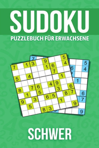 Sudoku Puzzlebuch für Erwachsene Schwer