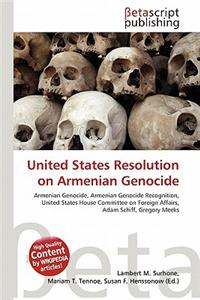 United States Resolution on Armenian Genocide