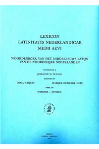 Lexicon Latinitatis Nederlandicae Medii Aevi, Fascicle 63