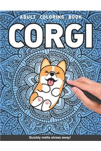 Corgi Adults Coloring Book
