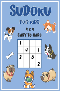 Sudoku for kids 4x4 Easy to Hard