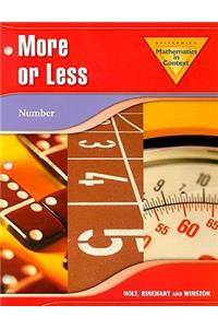 Mathematics in Context: More or Less: Number