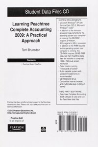 Student CD for Learning Peachtree 2009, Learning Peachtree Complete Accounting 2009