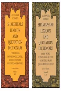 Shakespeare Lexicon - 2 Volume Set