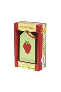 Counting Fruits & Veggies Ring Flash Cards