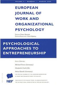 Psychological Approaches to Entrepreneurship