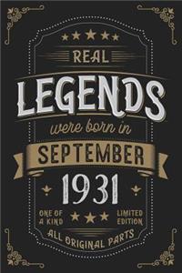 Real Legends were born in September 1931
