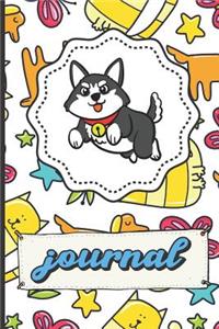 Husky Puppy Dog Journal