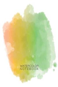 Yellow Green Watercolor Notebook - Sketch Book for Drawing Painting Writing - Yellow Green Watercolor Journal - Yellow Green Diary