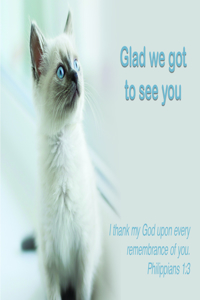 Concern Postcard: Glad We Got to See You (Package of 25)
